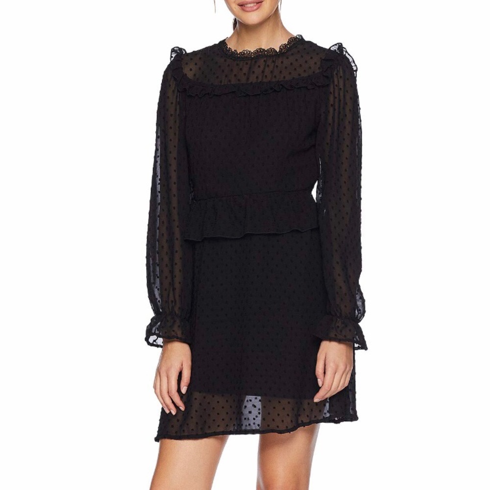 ROMEO & JULIET COUTURE™ Swiss Dot Woven Dress.